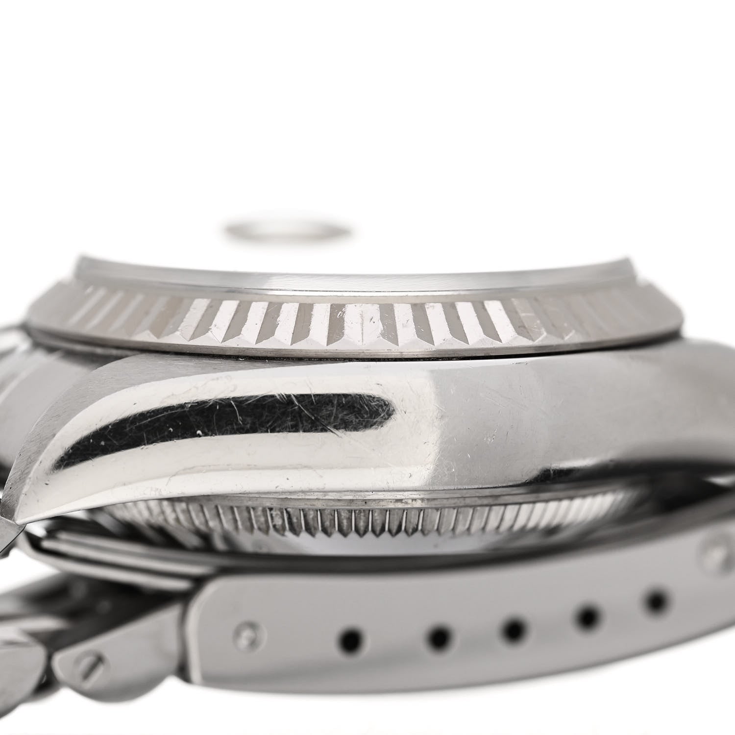 Rolex Stainless Steel 18K White Gold 26mm Oyster Perpetual Datejust Watch White 69174 5 of 6