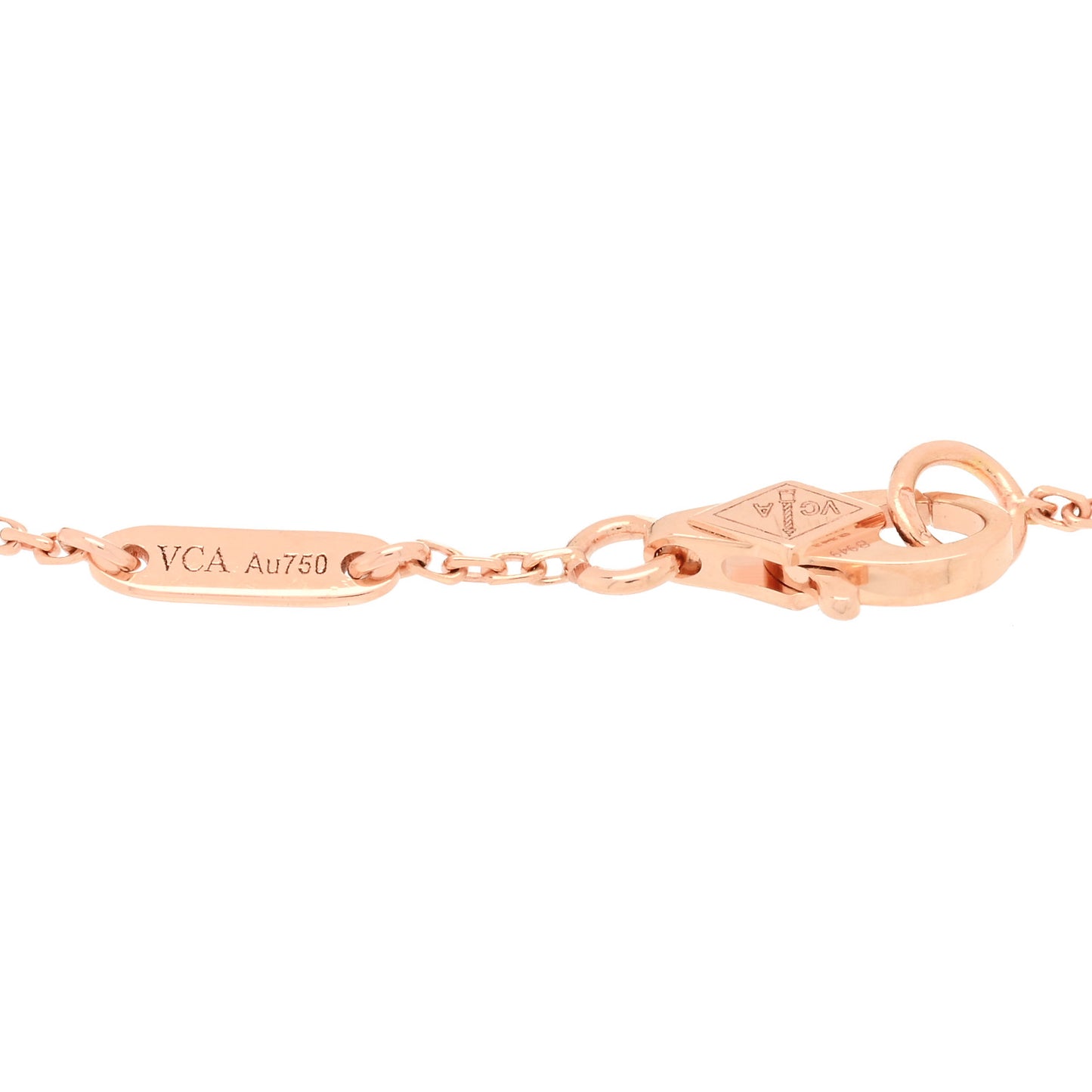 18K Rose Gold Carnelian Sweet Alhambra Bracelet