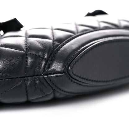 Alexander McQueen Lambskin Quilted De Manta Clutch Black 8 of 12