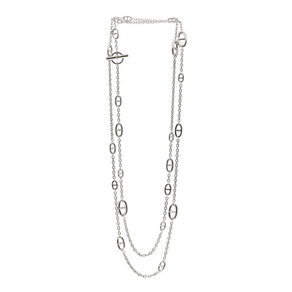 Hermes Sterling Silver Farandole Necklace 160 3 of 6