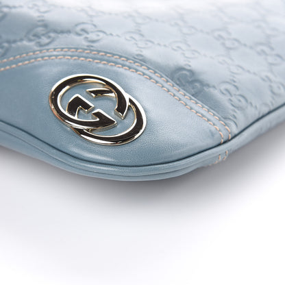 Gucci Guccissima Medium New Britt Hobo Blue 9 of 12