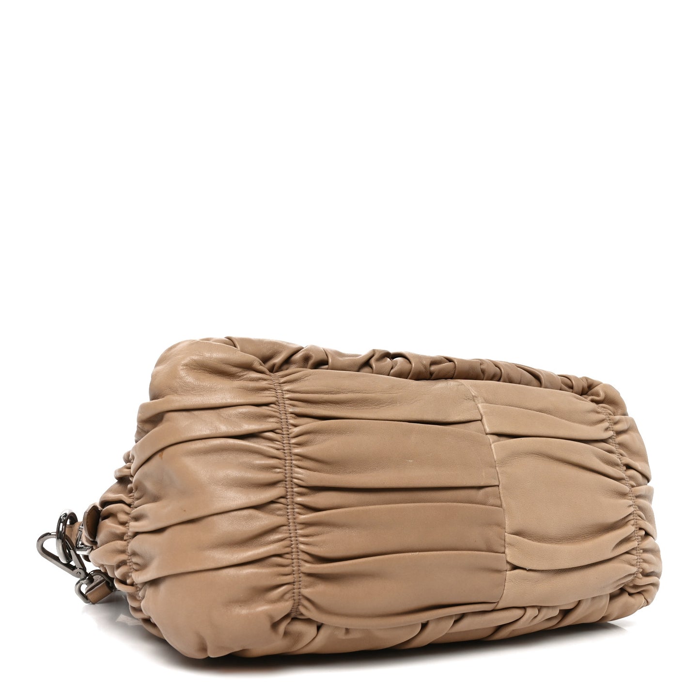 Nappa Gaufre Shopping Satchel Visone
