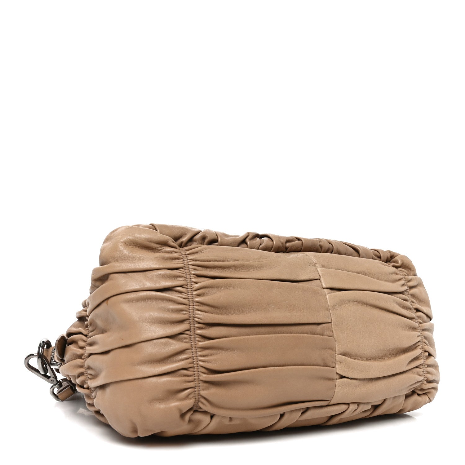 Prada Nappa Gaufre Shopping Satchel Visone 4 of 9