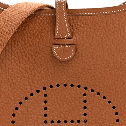 Hermes Taurillon Clemence Evelyne TPM Gold 8 of 12