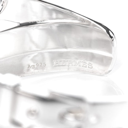 Hermes Sterling Silver MM Debridee Cuff Bracelet 5 of 6