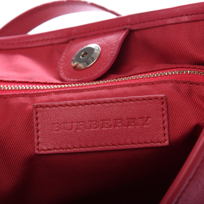 Burberry Haymarket Check Bow Canterbury Tote Pink 5 of 9