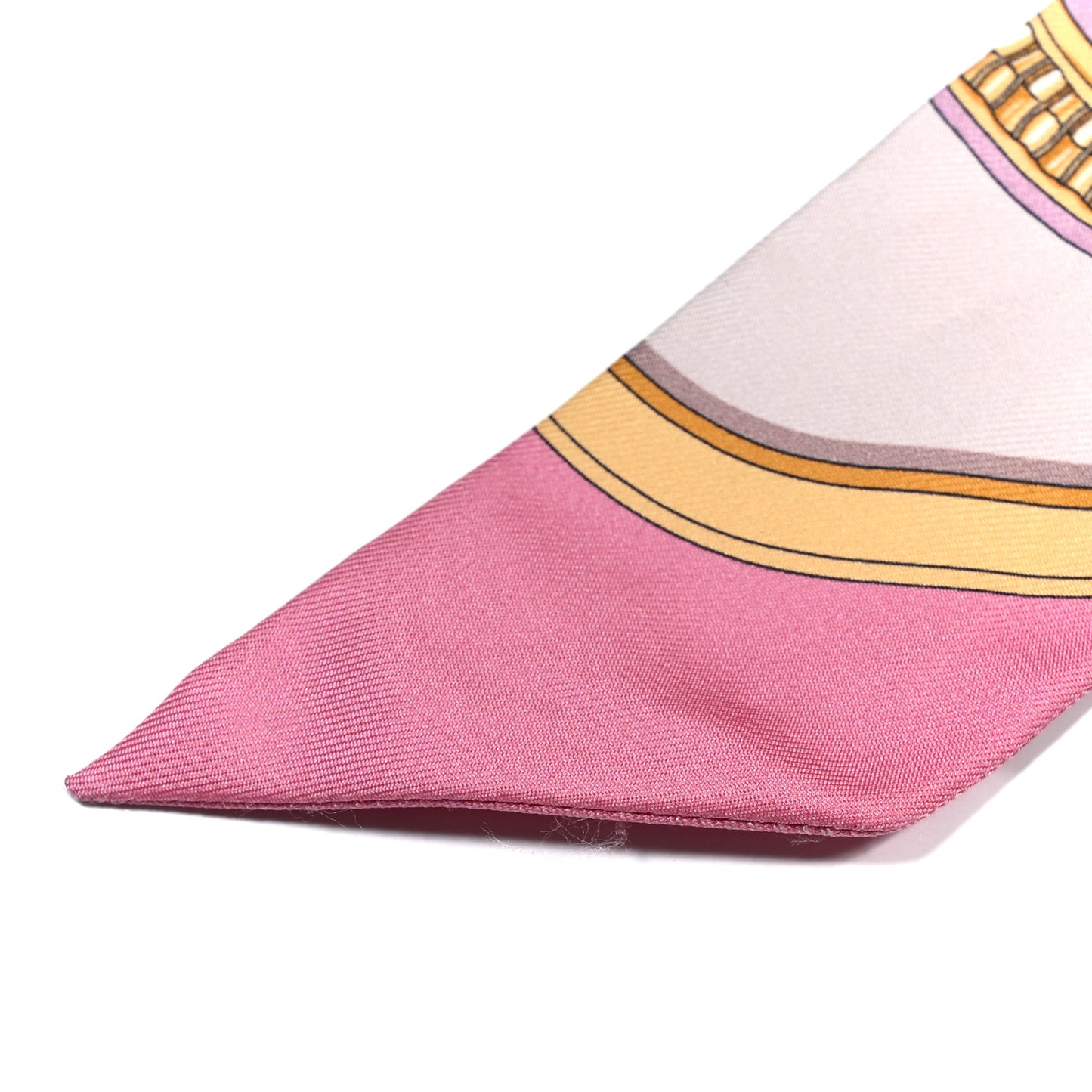 Silk Grand Apparat Twilly Rose Nacre Gold Anthracite
