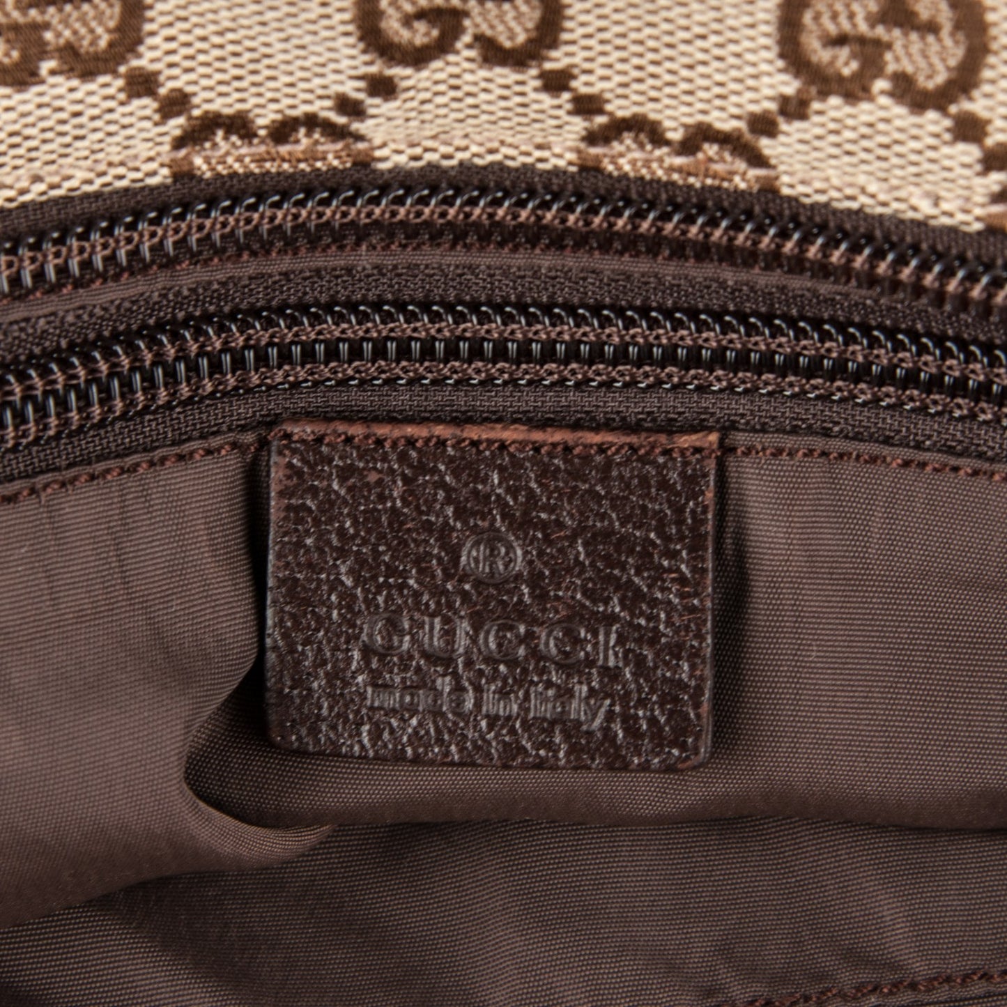 Monogram Web Large Diaper Tote Brown