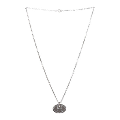 Hermes 18K White Gold Diamond Eclipse Pendant Necklace 3 of 5