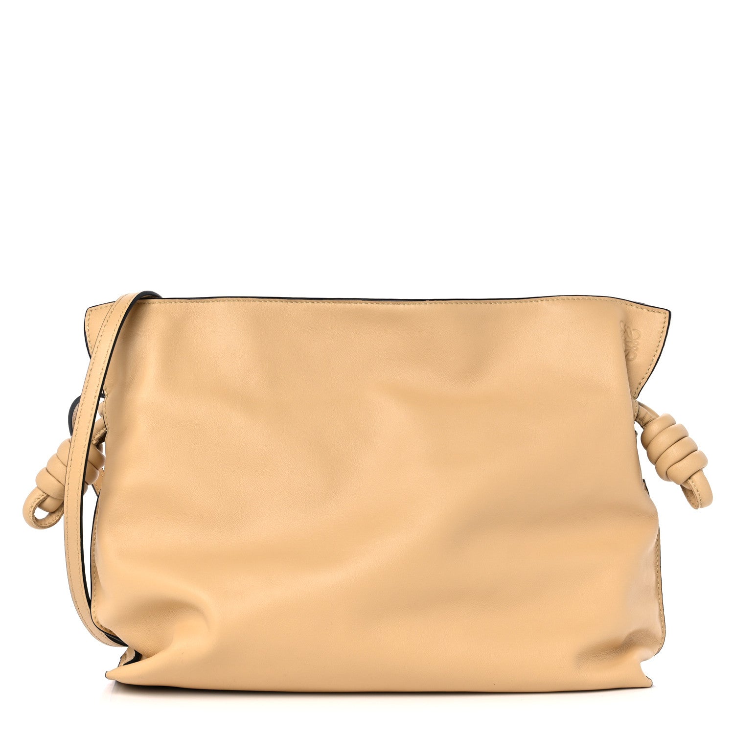 Loewe Nappa Flamenco Knot Clutch Dark Butter 1 of 8
