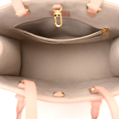 Louis Vuitton Empreinte Monogram Giant Onthego MM Rose Trianon Creme 5 of 11