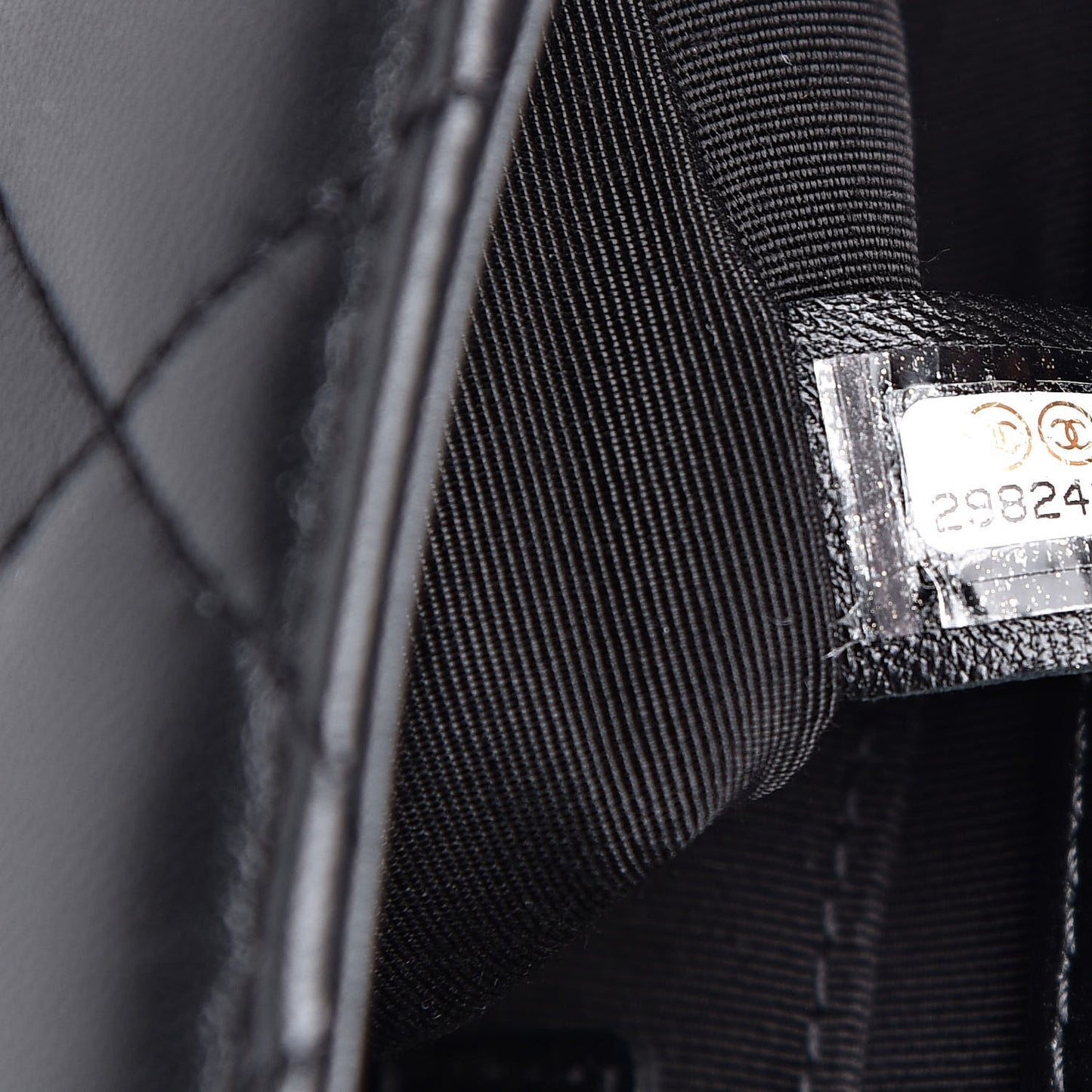 Lambskin Quilted Small My Precious Flap Black