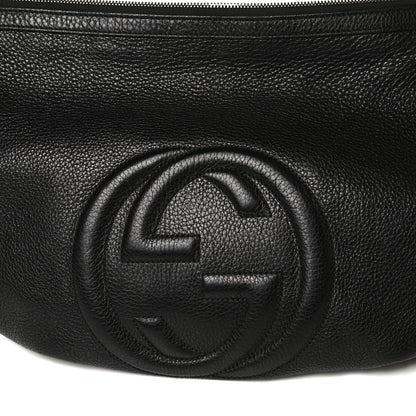 Gucci Pebbled Calfskin Medium Soho Hobo Black 15 of 27