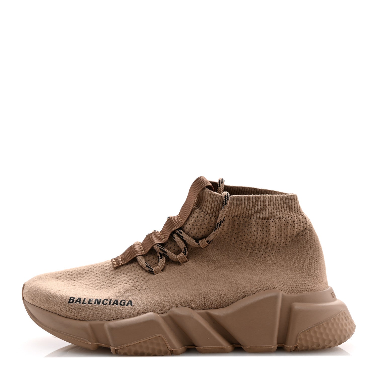 Balenciaga Technical 3D Knit Womens Speed Lace Up Sneakers 36 Beige 1 of 10