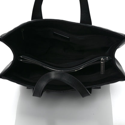 Chanel Metallic Grained Calfskin Quilted Large Casual Pocket Tote Black 5 of 9