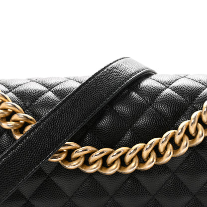 Chanel Caviar Quilted Medium Boy Flap Black 8 of 11