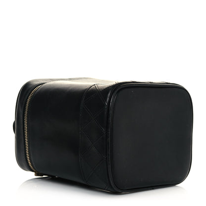 Chanel Calfskin Cosmetic Vanity Bag Black 4 of 19
