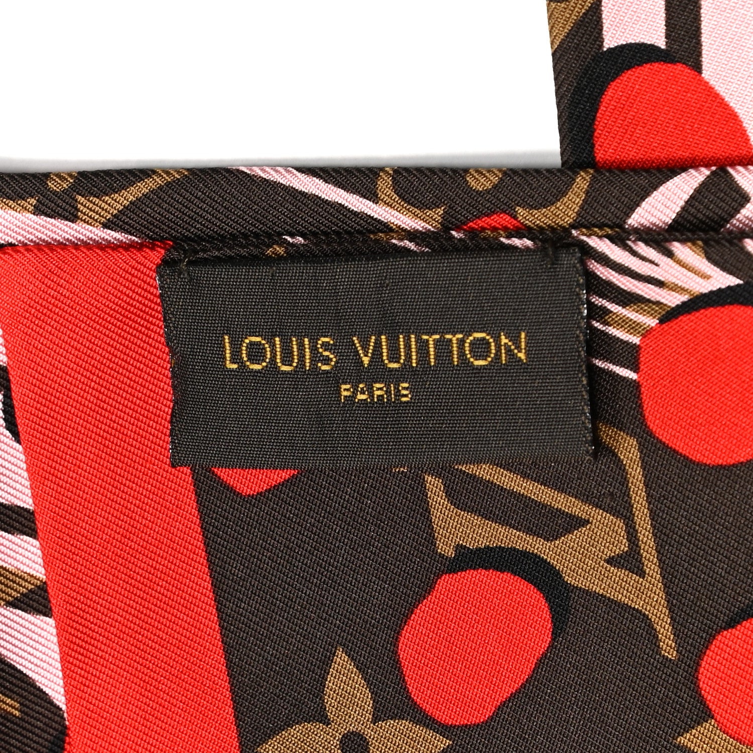 Louis Vuitton Silk Monogram Jungle Dots Bandeau Sugar Pink Poppy 3 of 3