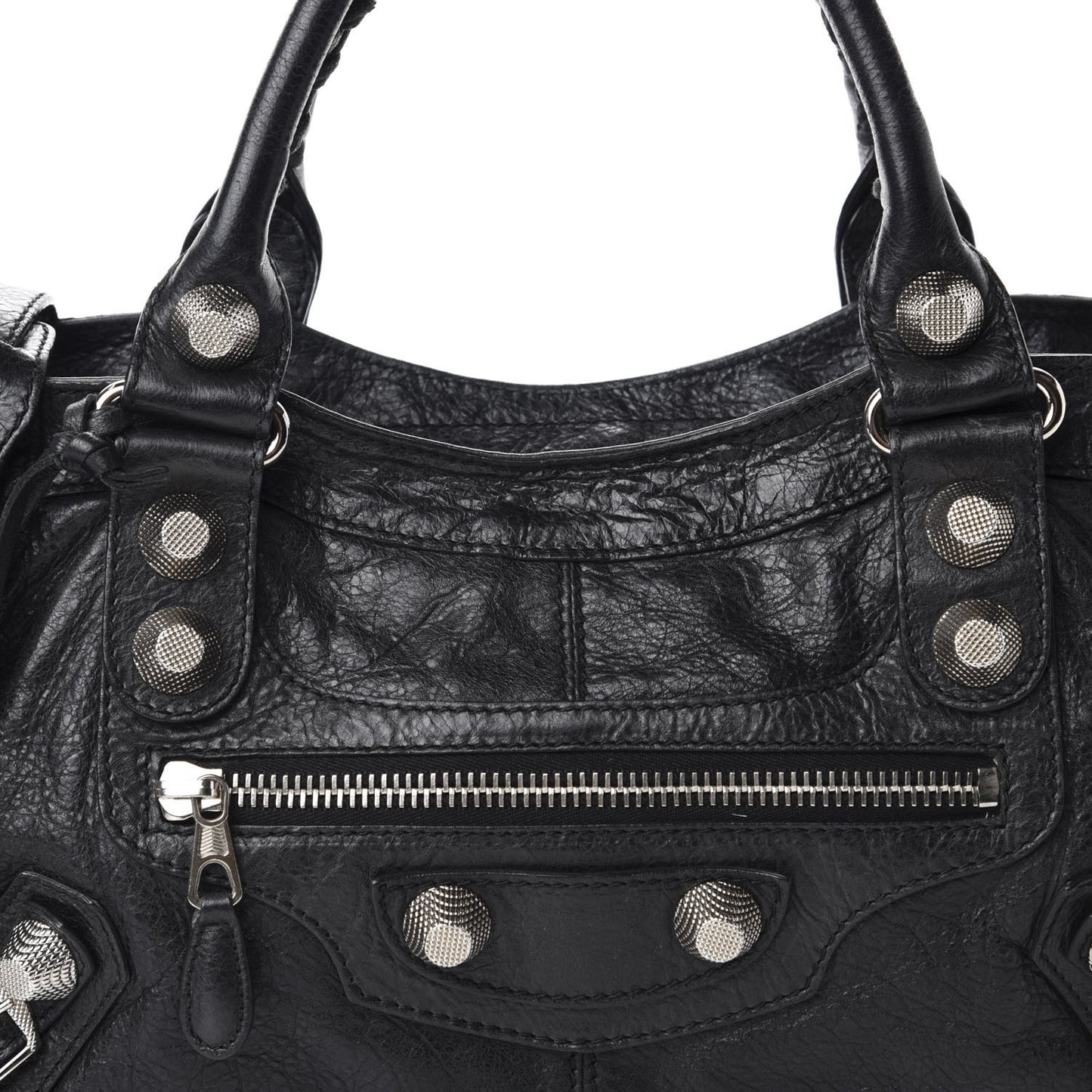 Agneau Giant 21 Silver Hardware Part Time Black