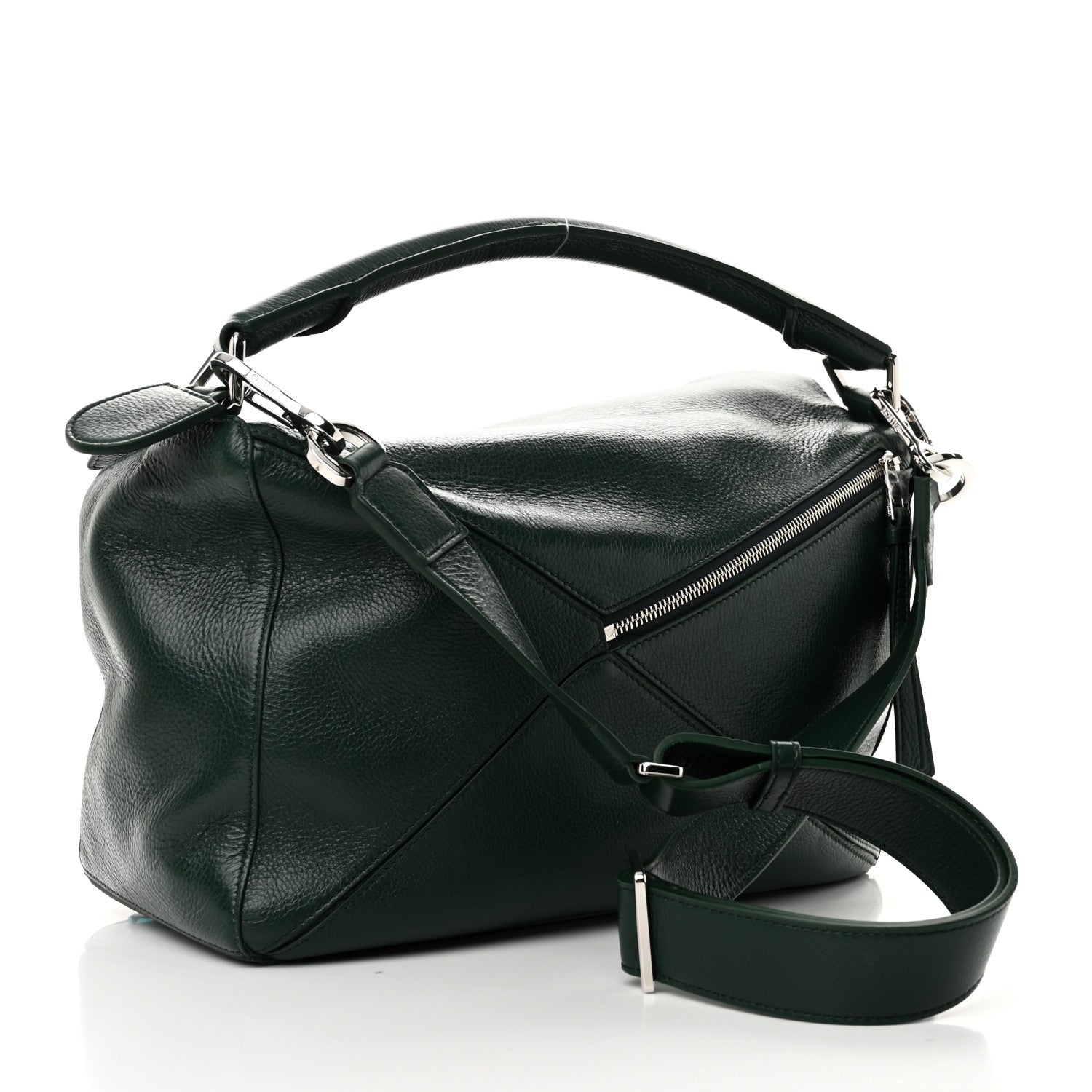 Loewe Calfskin Large Puzzle Bag Green 3 of 9