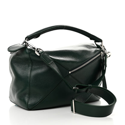 Loewe Calfskin Large Puzzle Bag Green 3 of 9