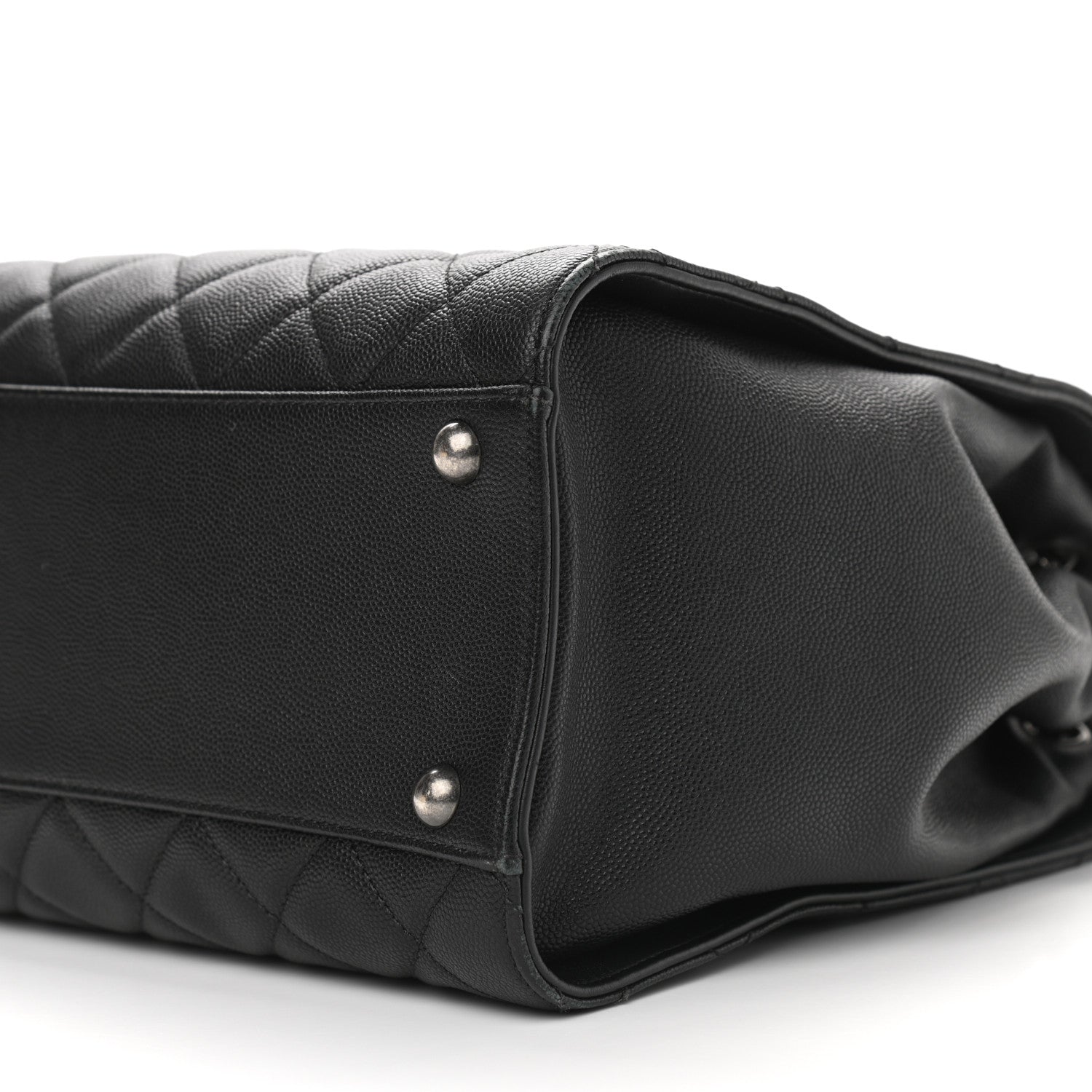 Chanel Caviar Quilted Medium CC Bucket Bag Black 9 of 10