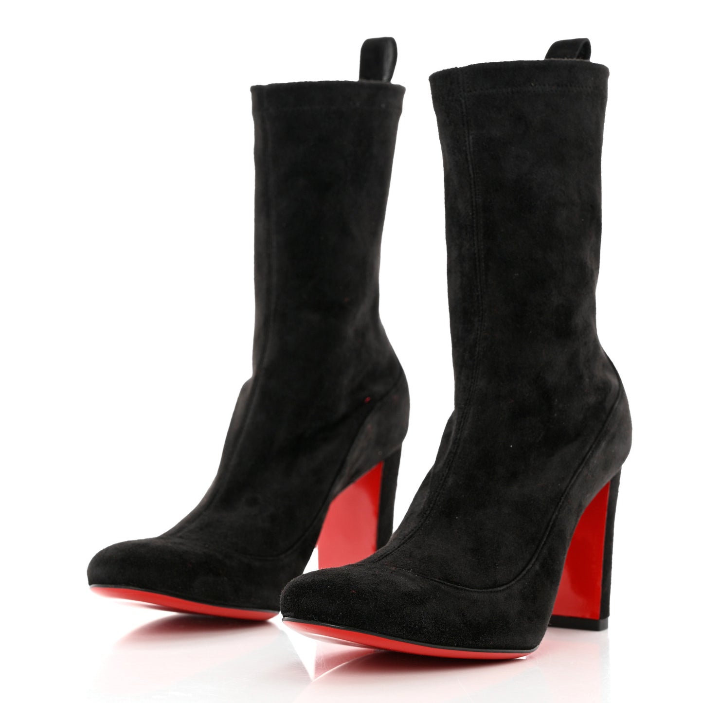 Veau Velours Stretch Gena 85 Bootie 35.5 Black
