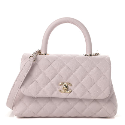 Chanel Caviar Quilted Mini Coco Handle Flap Lilas Lilac 1 of 11