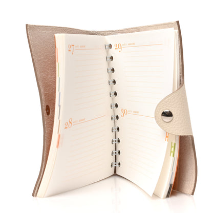 Hermes Togo Ulysse PM Agenda Cover Craie 5 of 7