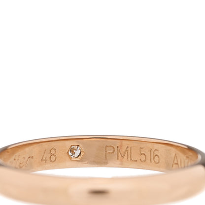 Cartier 18K Pink Gold Diamond 2.6mm 1895 Wedding Band Ring 48 4.5 4 of 6
