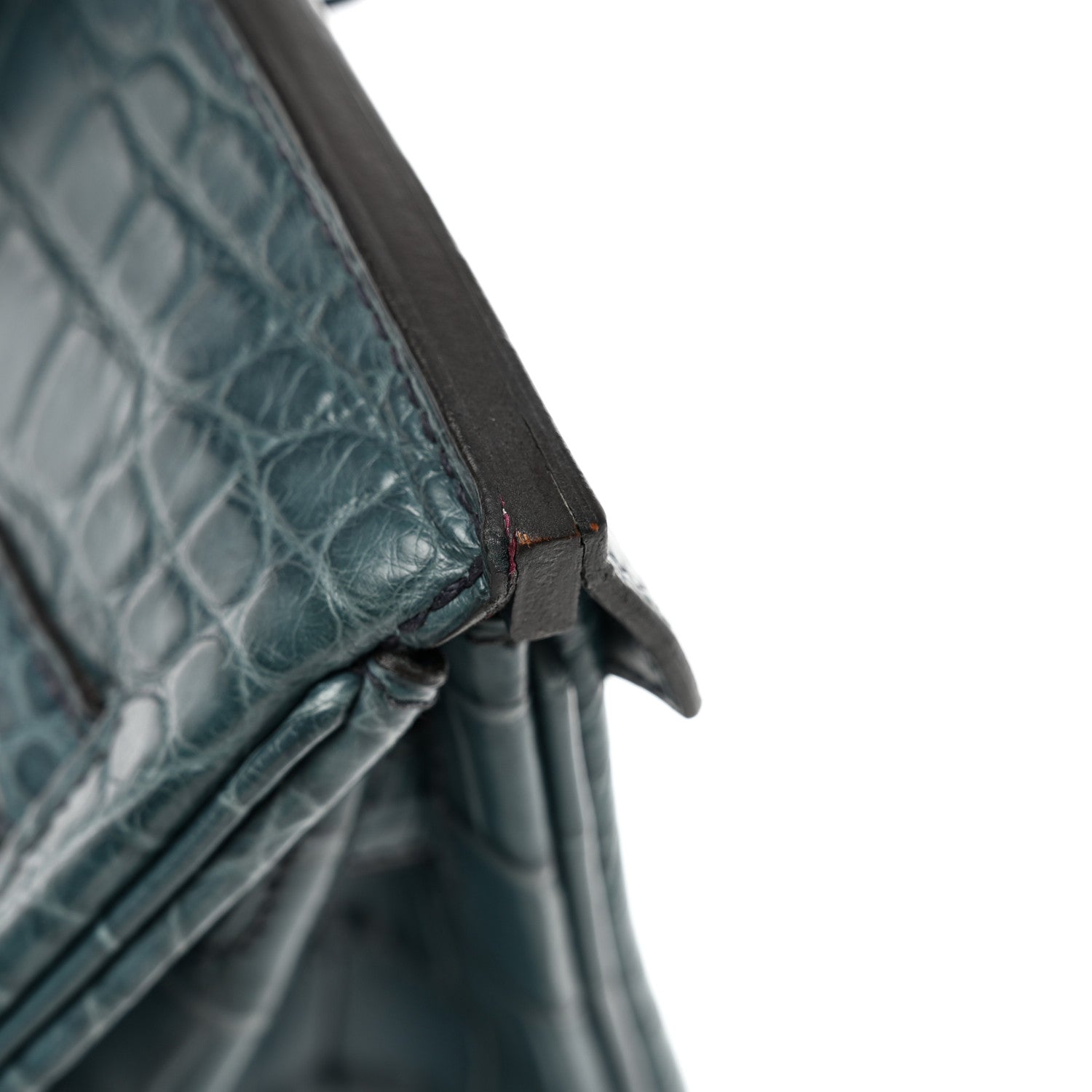 Hermes Matte Alligator Birkin 30 Bleu Tempete 12 of 13
