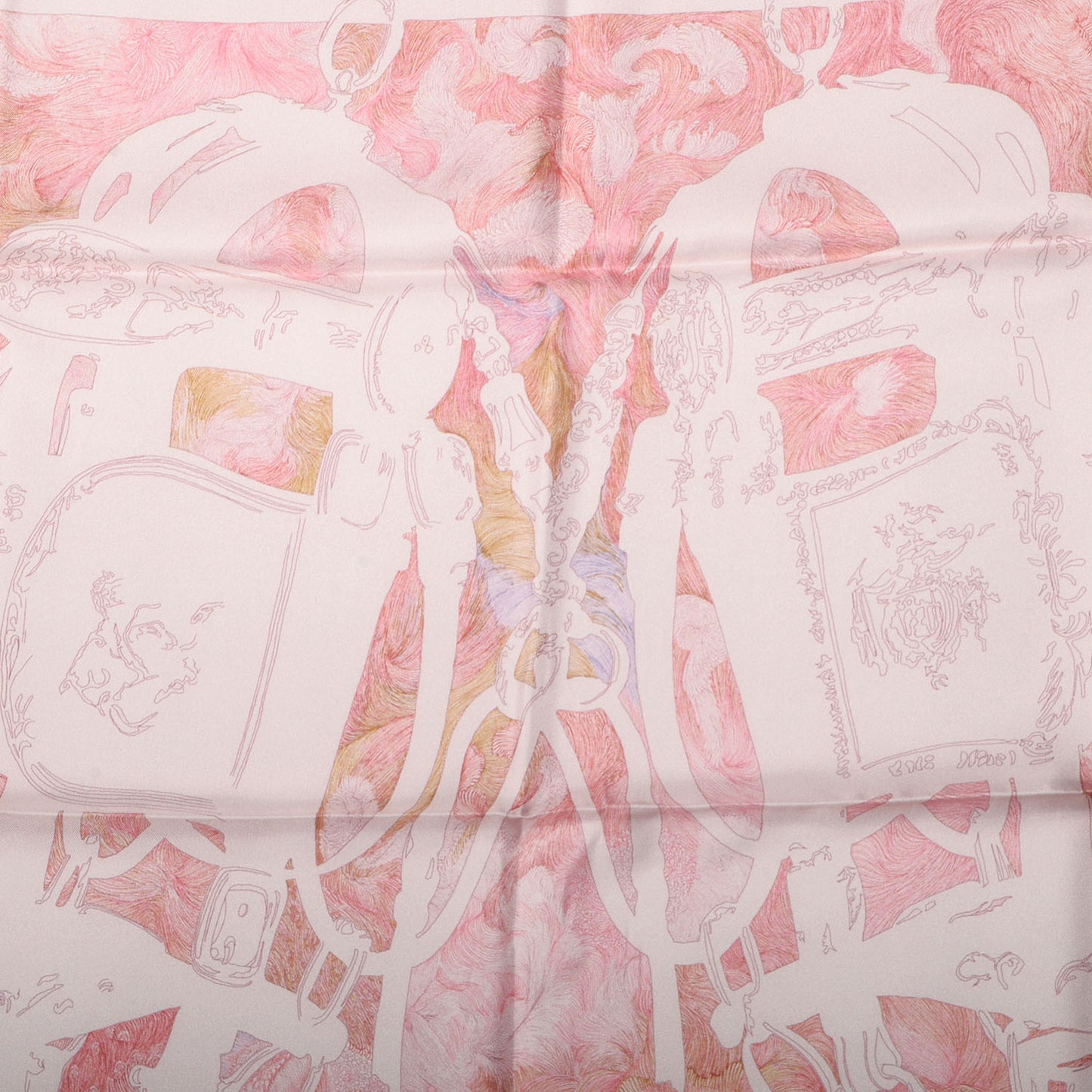 Silk Brides De Gala En Finesse Scarf Rose Pale Beige
