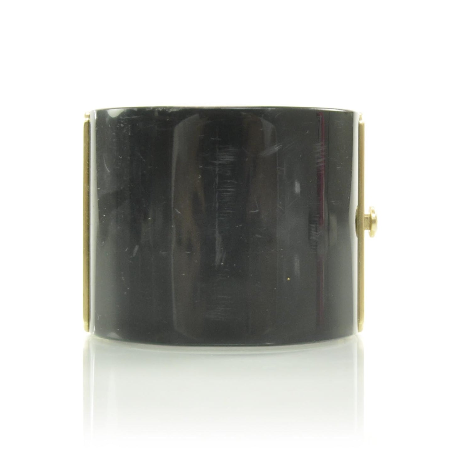 Resin CC Cabochon Cuff Black