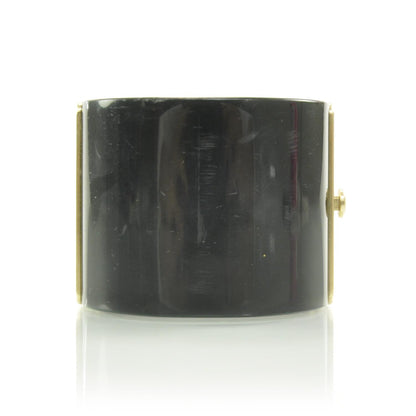 Chanel Resin CC Cabochon Cuff Black 4 of 7