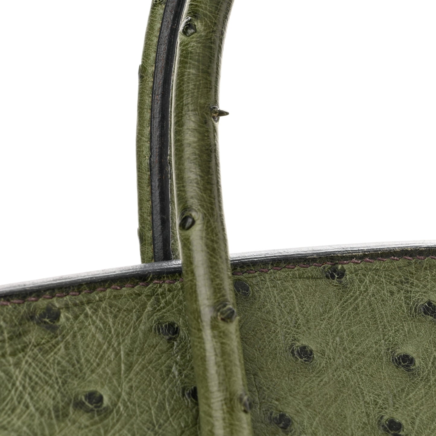 Ostrich Birkin 35 Vert Olive
