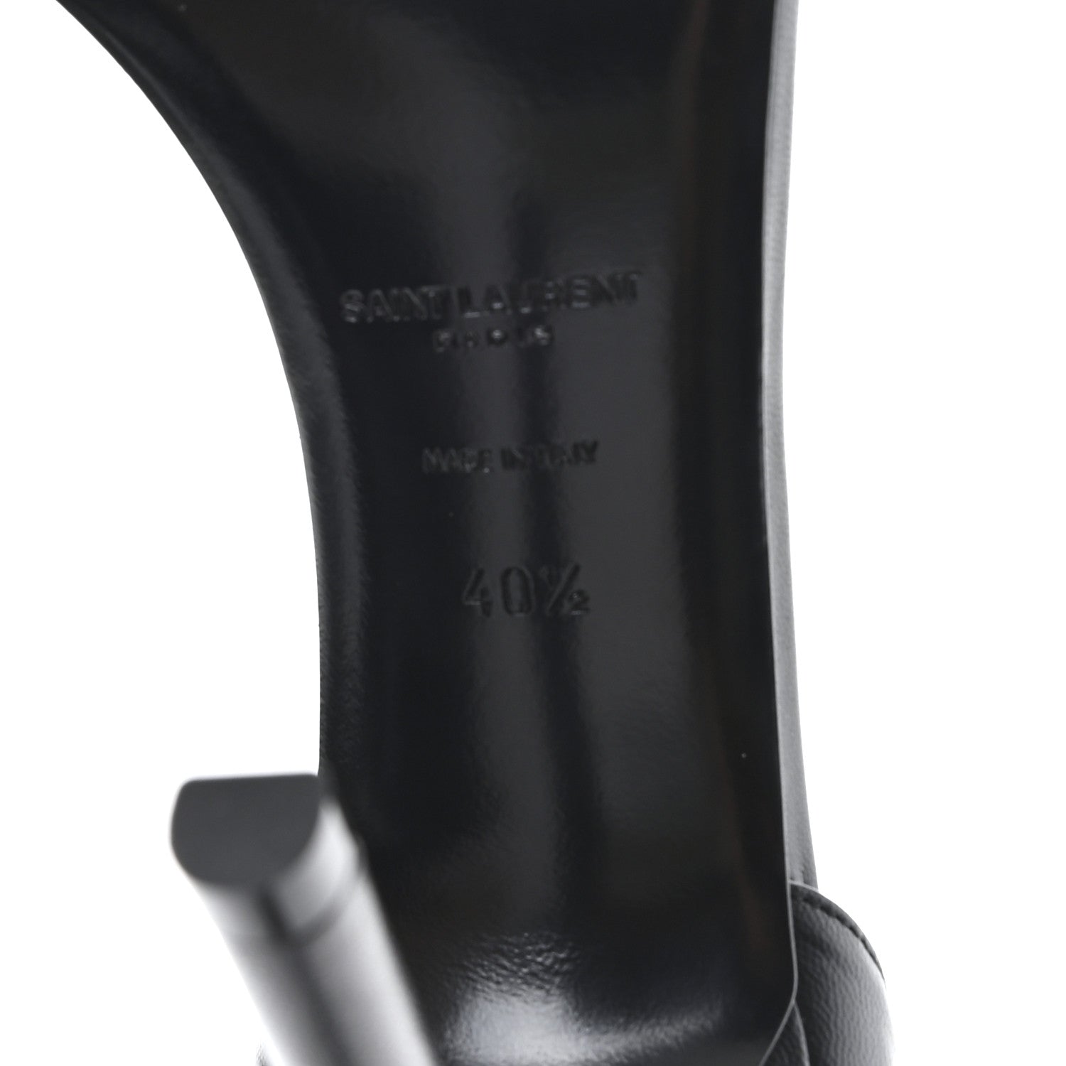 Saint Laurent Calfskin Tripon Amber 105 Ankle Strap Sandals 40.5 Black 7 of 10
