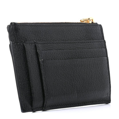 Miu Miu Madras Zip Card Case Black 2 of 6
