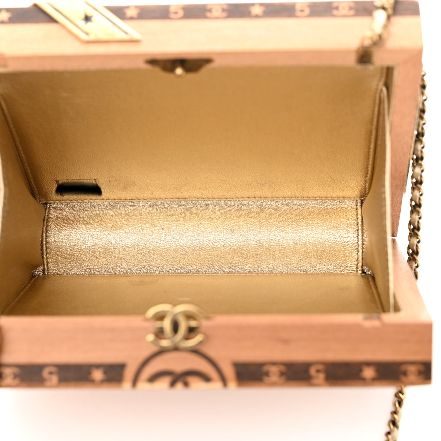 Wood Havana By Night Cigar Box Minaudiere Brown