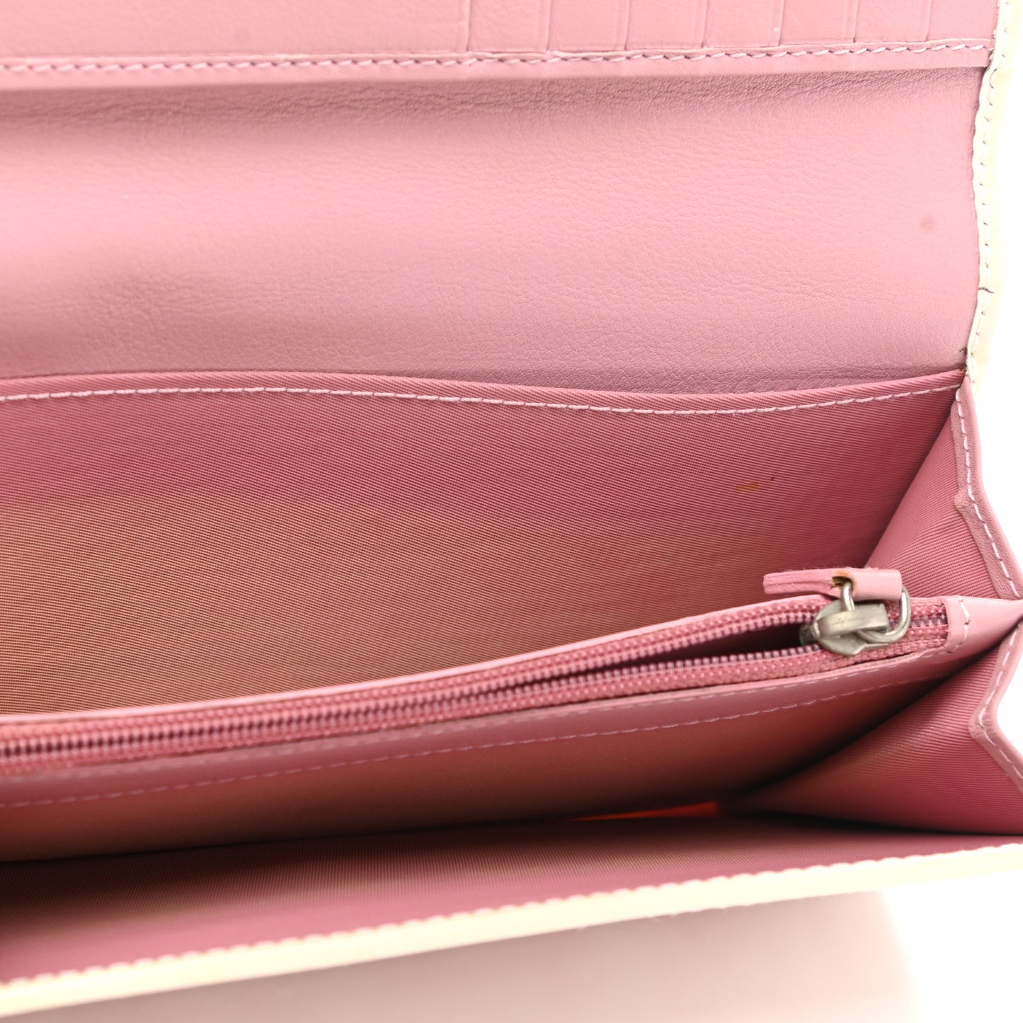 Monogram Girly Flap Wallet Pink