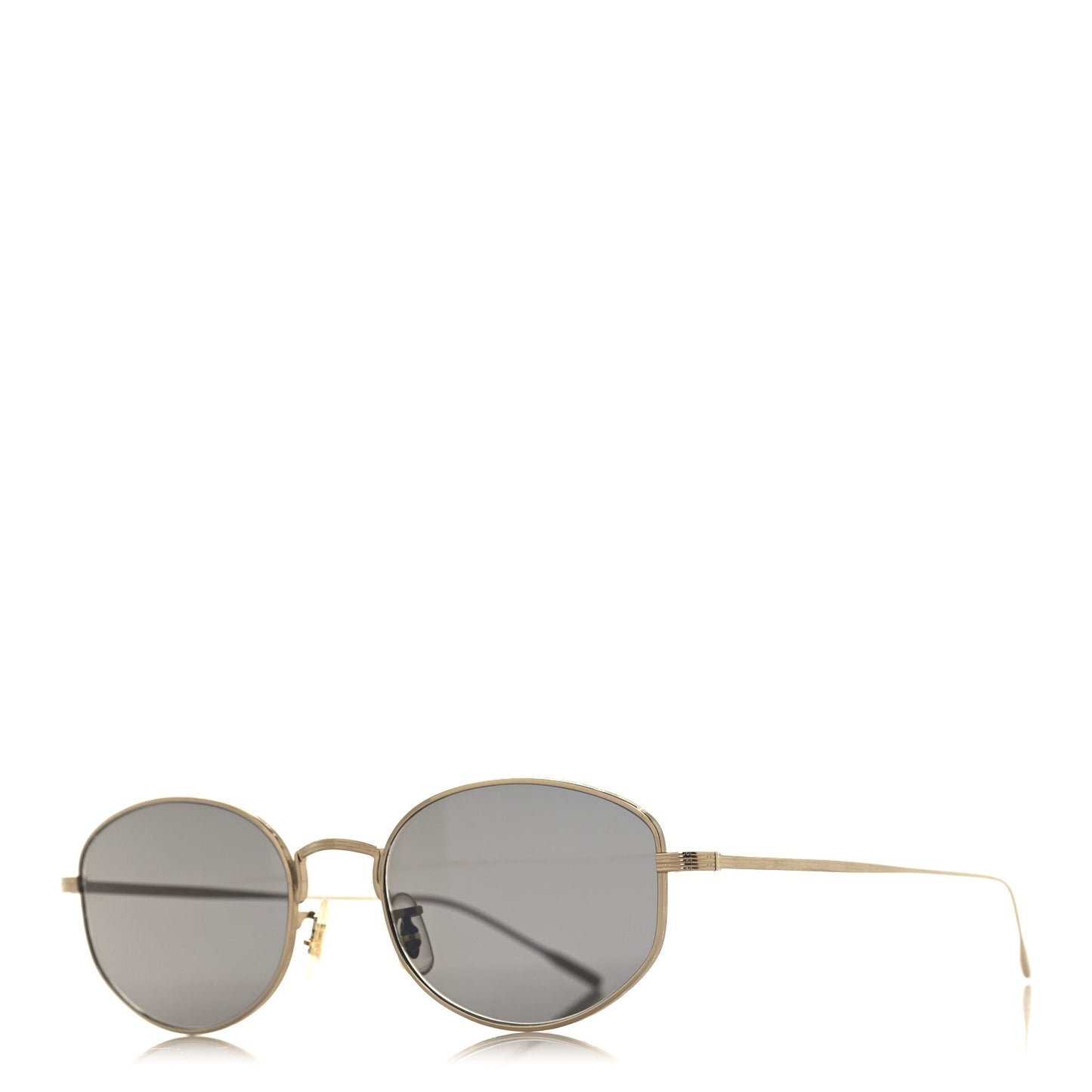 Titanium Oval Sunglasses OV1347ST Gold