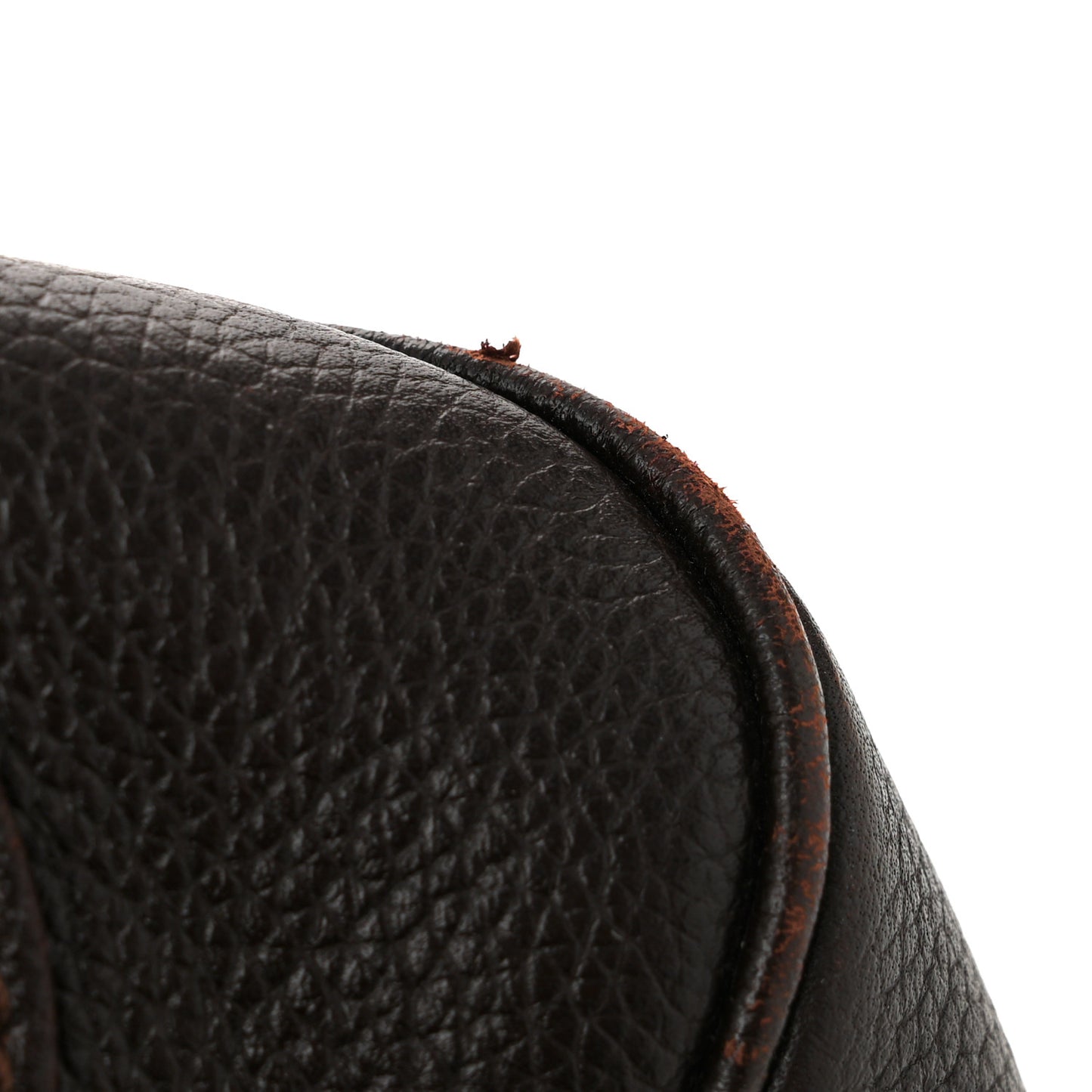 Grained Calfskin Medium Jennifer Crossbody Bag Brown