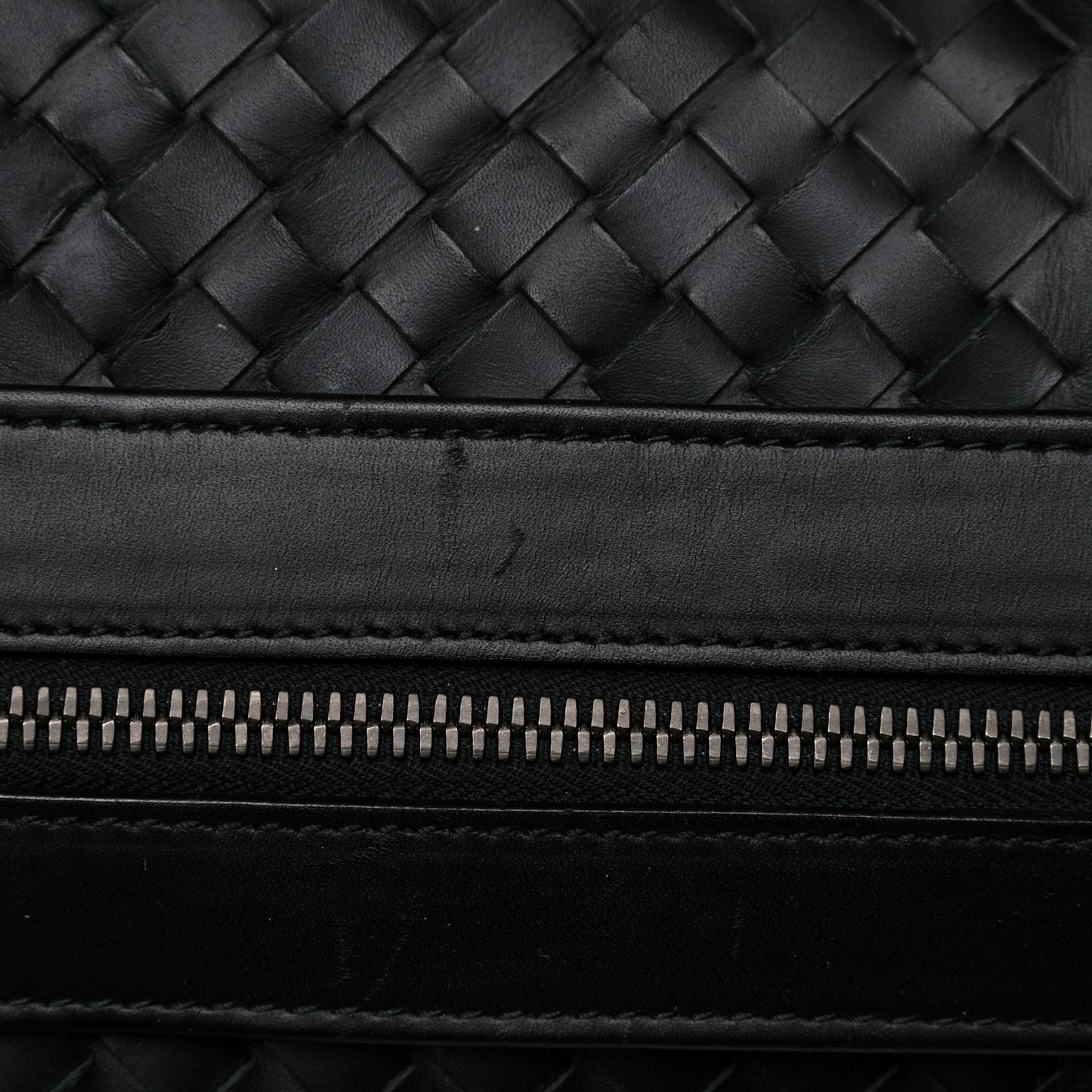 Nappa Intrecciato VN Large Duffel Black