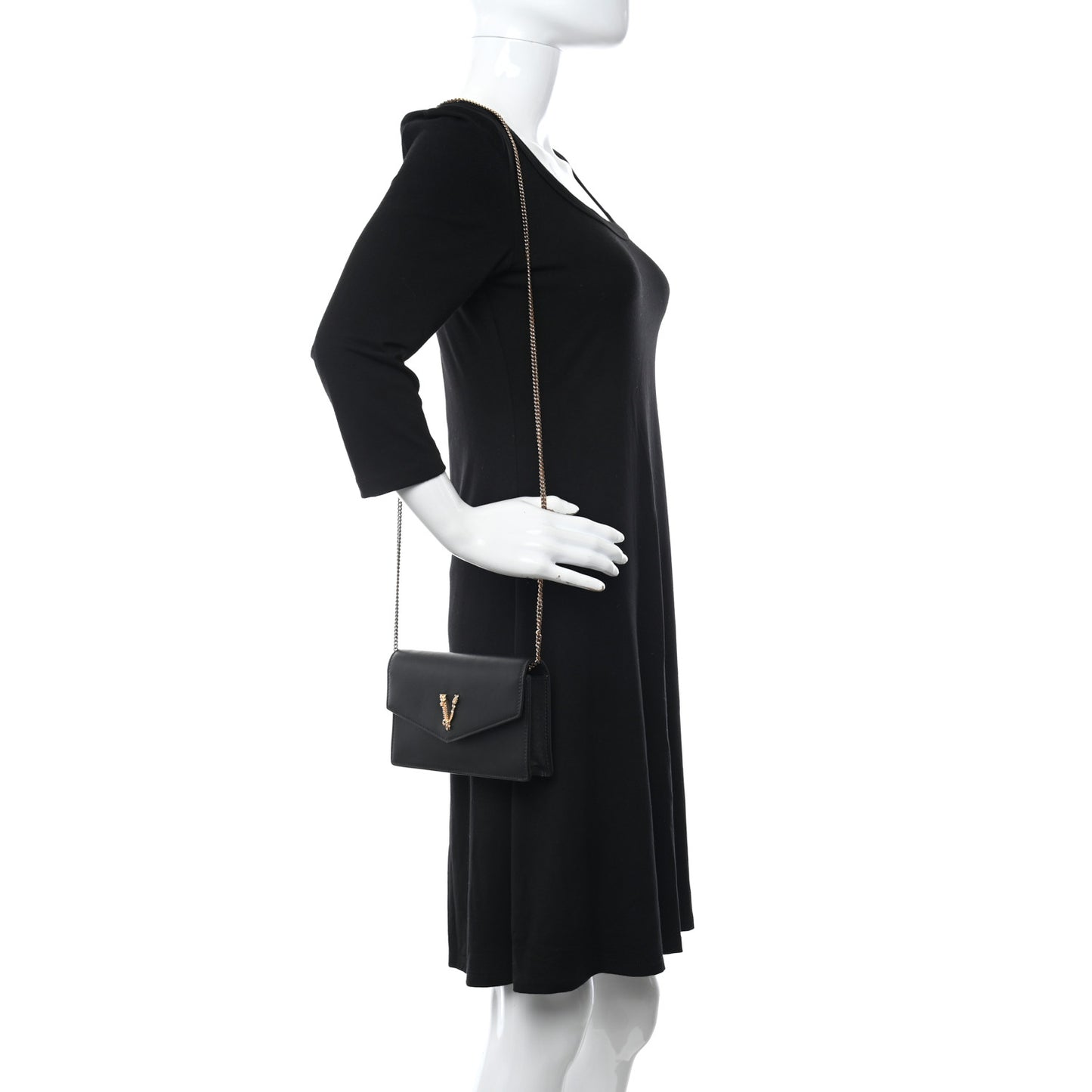 Vitello Virtus Wallet on Chain Black
