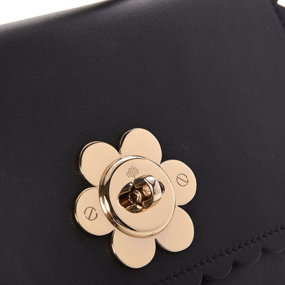 Mulberry Classic Calfskin Flower Cecily Flap Black 8 of 8