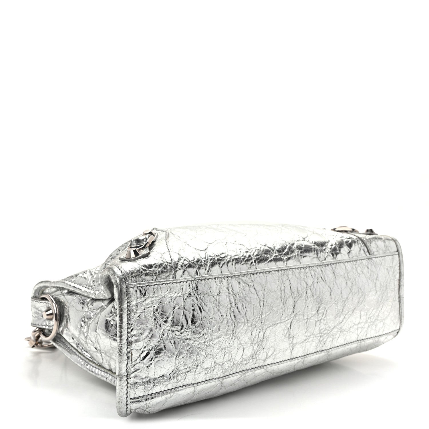 Balenciaga Metallic Agneau Silver Hardware Small Le City Silver 4 of 10