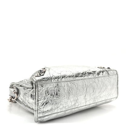 Balenciaga Metallic Agneau Silver Hardware Small Le City Silver 4 of 10
