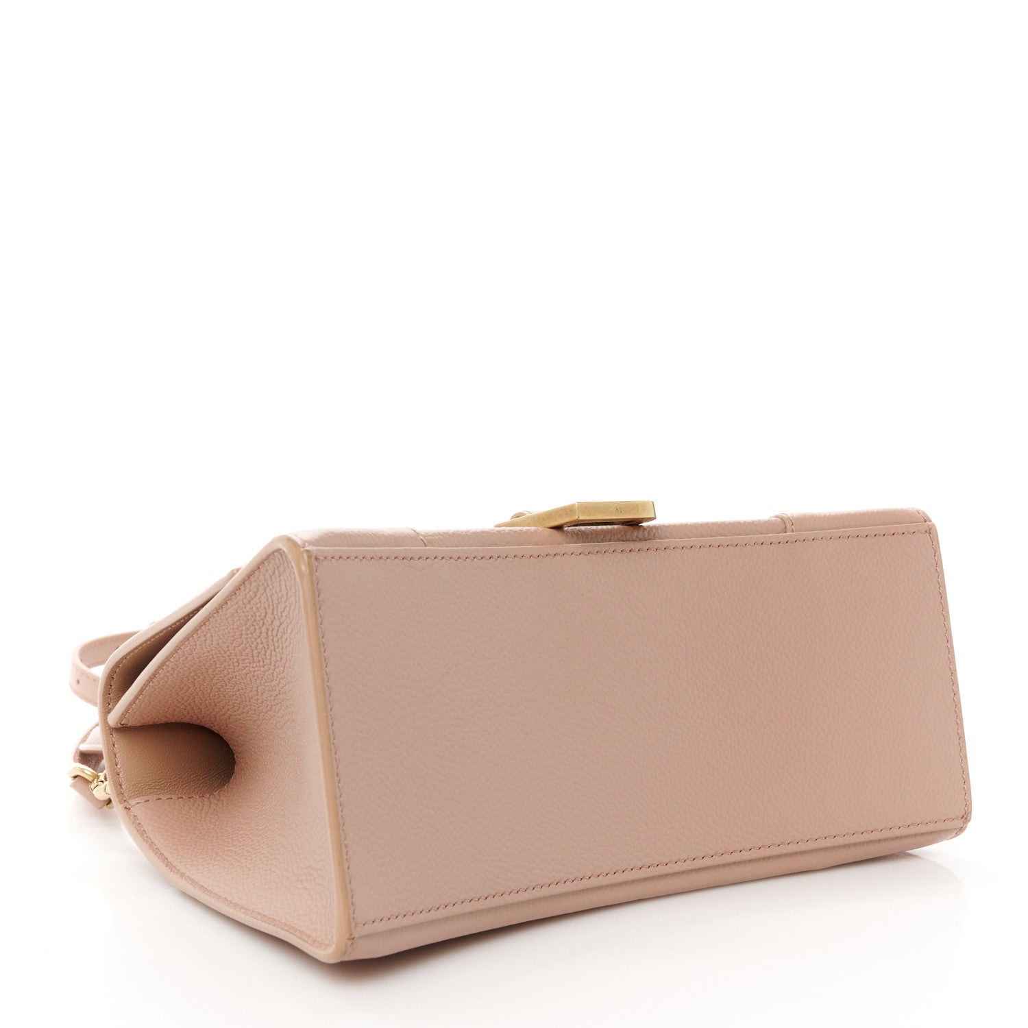 Balenciaga Grained Calfskin Small Hourglass Top Handle Bag Nude Beige 4 of 11