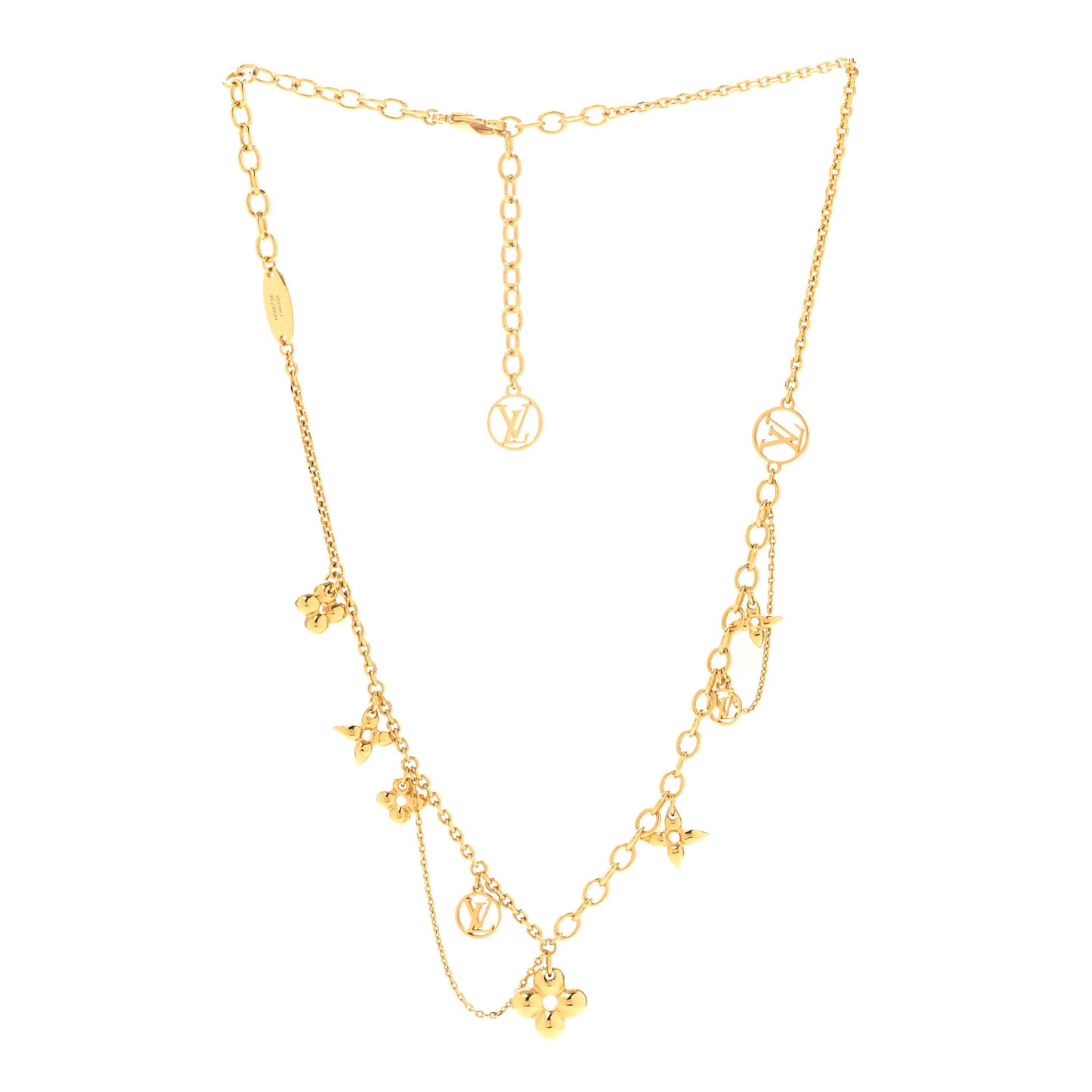 Metal Blooming Supple Necklace Gold