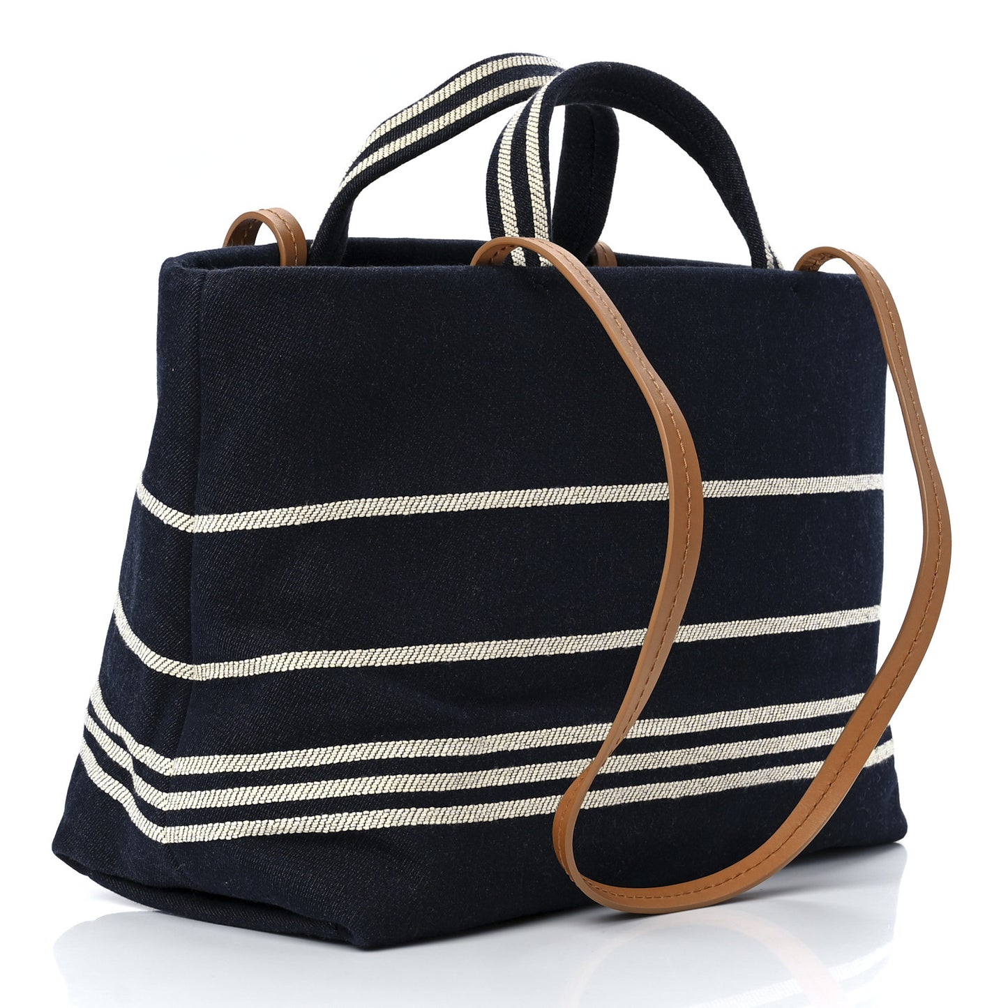Denim Large Shopping Tote Blue