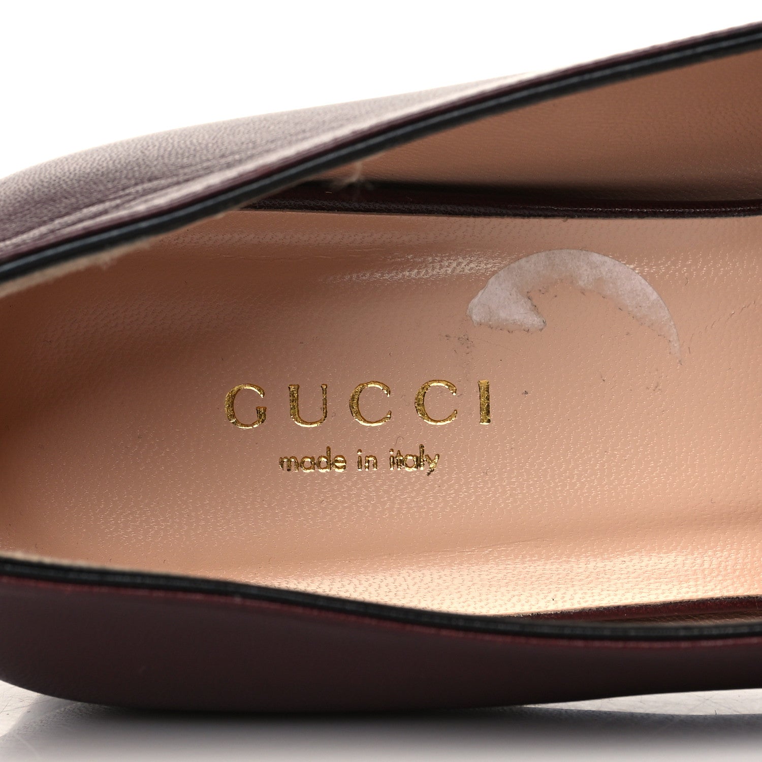 Gucci Malaga Kid Womens GG Marmont Loafers 37 Vintage Bordeaux 8 of 9